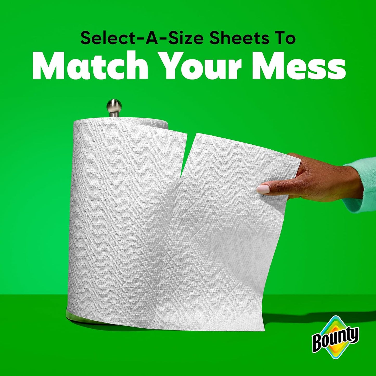 Bounty Select-A-Size Paper Towels - White, 2 Triple Rolls (Equivalent to 6 Regular Rolls)