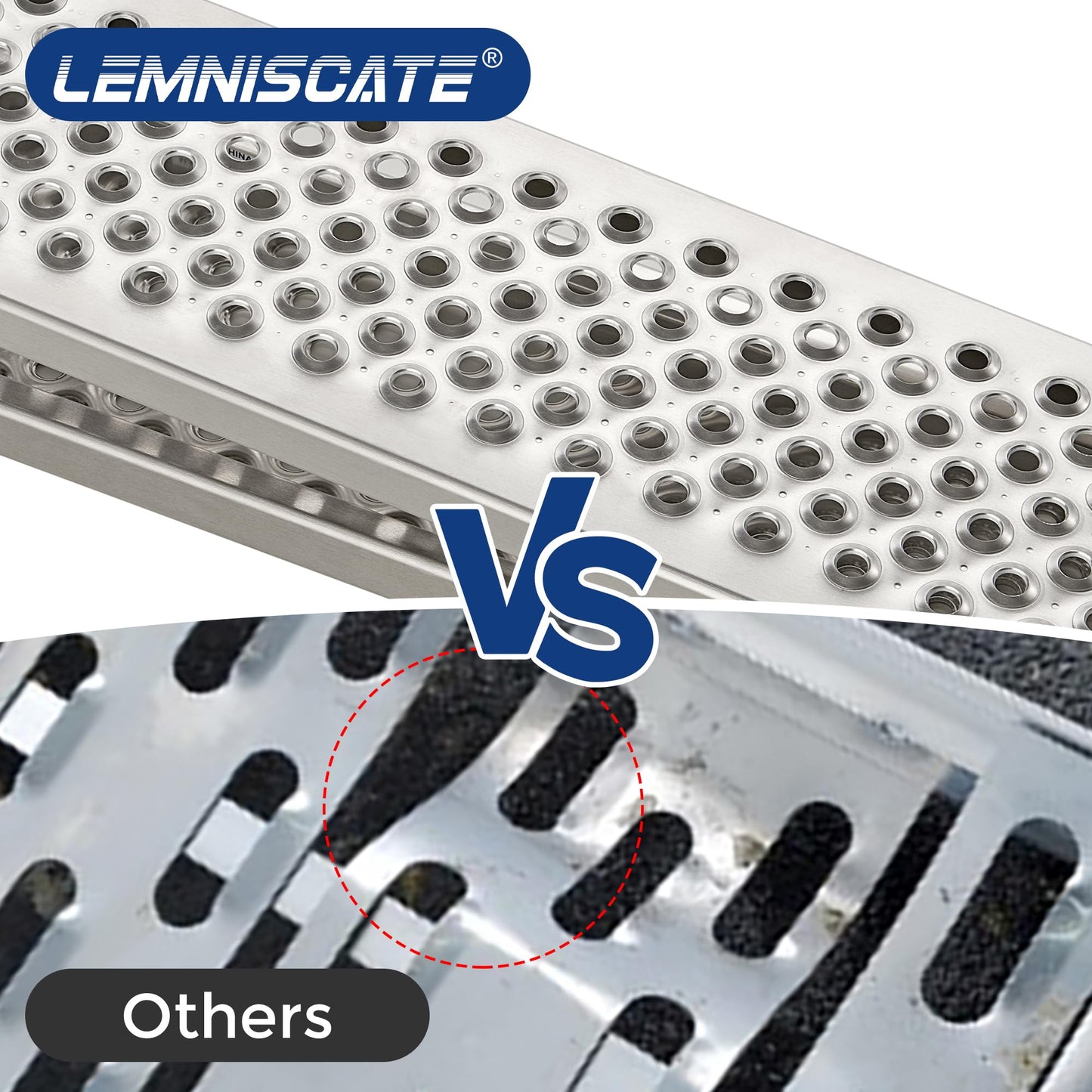 LEMNISCATE Loading Ramps, Portable Aluminum Ramps, 1500lbs Capacity per Pair, Truck Ramp for Lawn Mower, Motorcycles, Trailers, Dirt Bikes, Carts, 63''L x 8.5''W