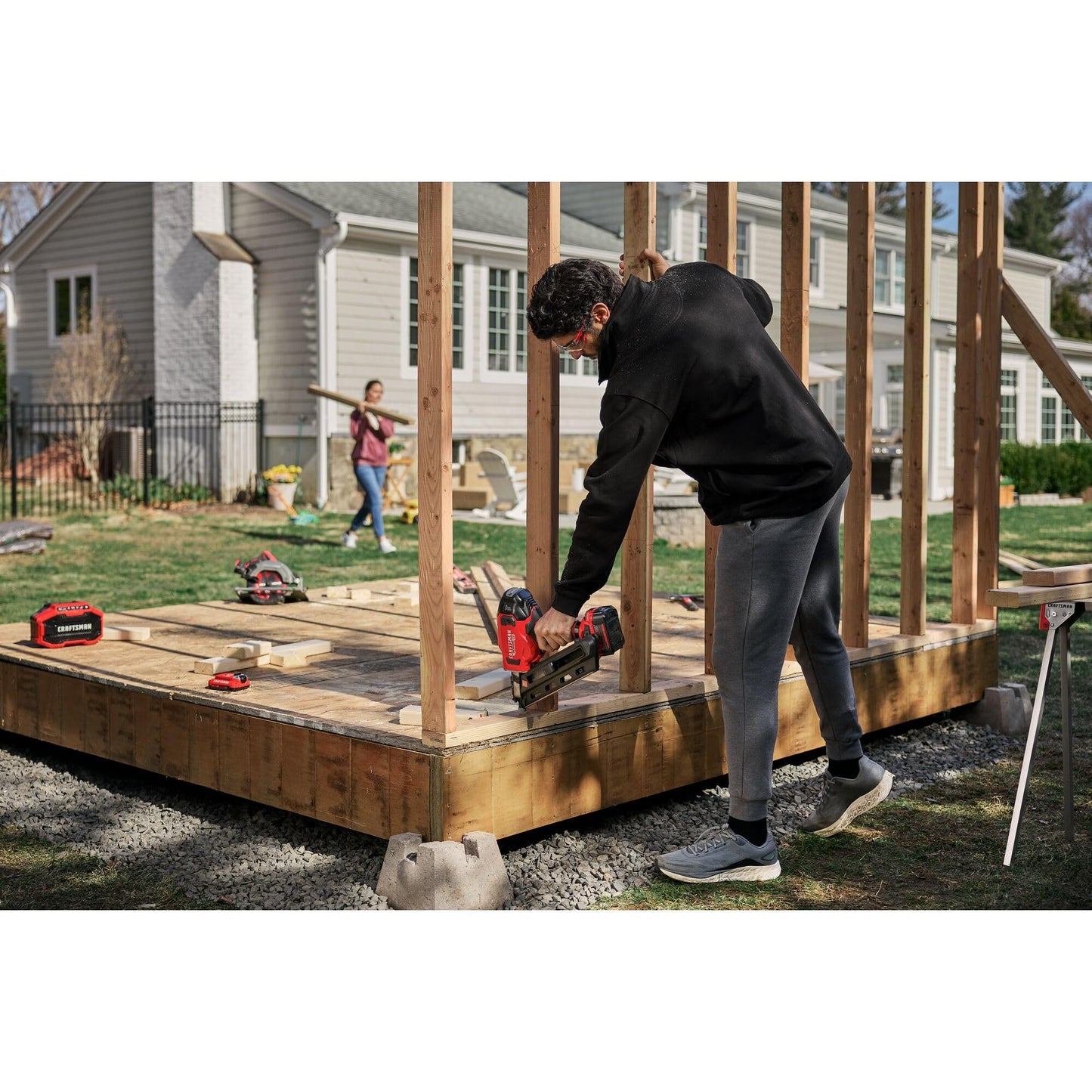 CRAFTSMAN V20 Brushless Cordless 30° Framing Nailer (Tool Only) (CMCN630PTB)