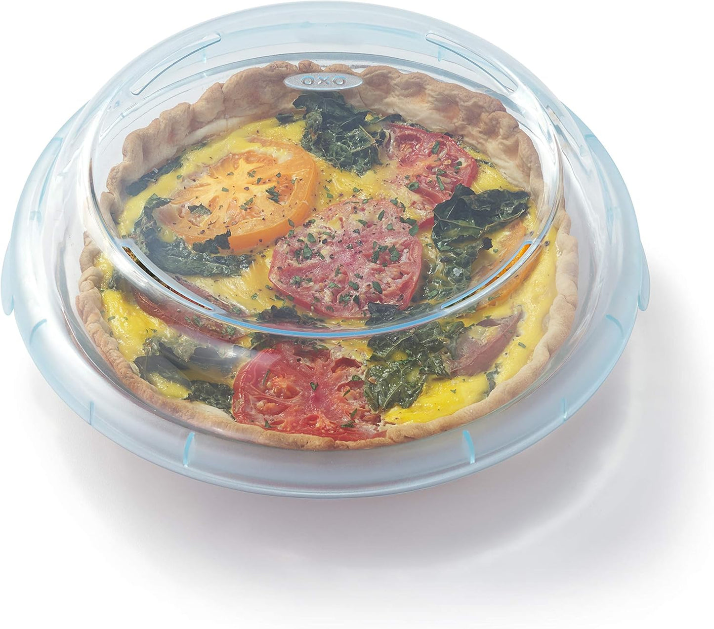 OXO Good Grips Glass Pie Plate with Lid - Durable, Oven-Safe Design for Perfect Baking