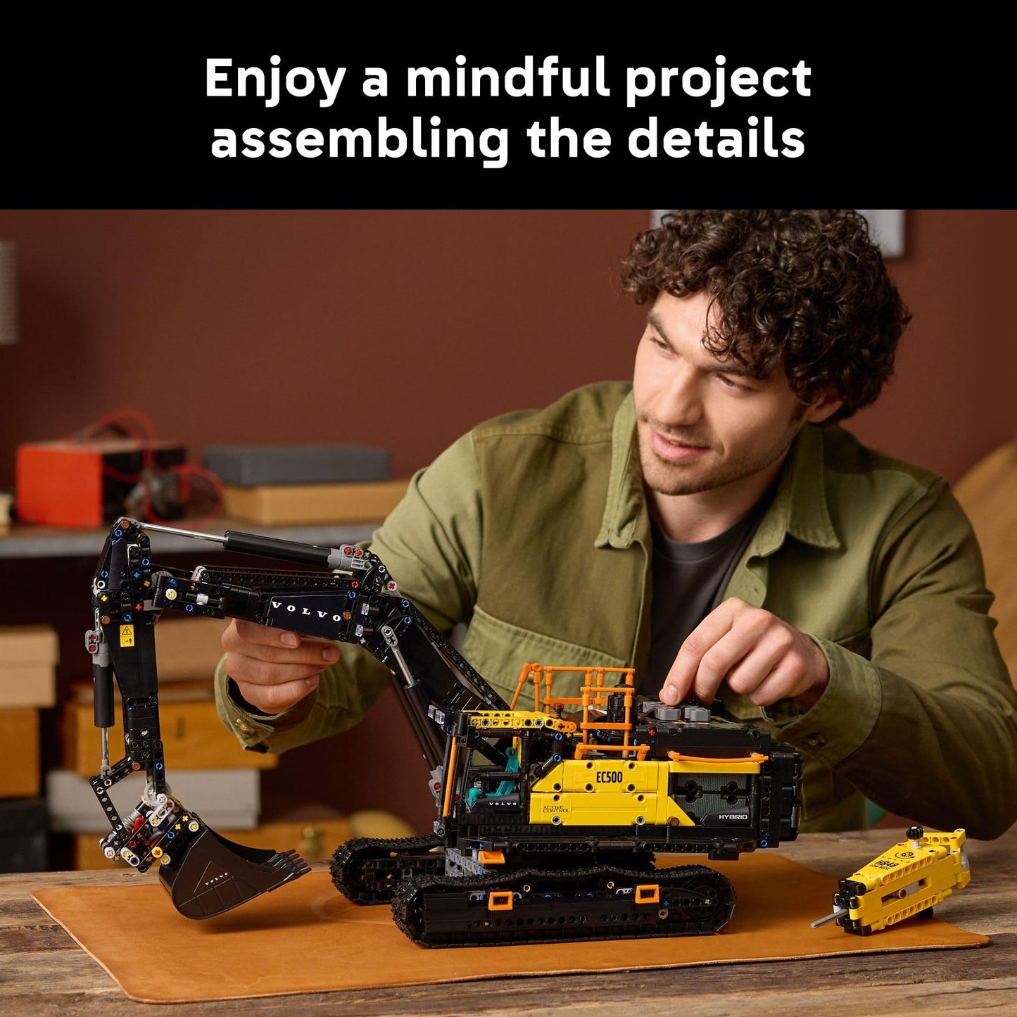 LEGO Technic Volvo EC500 Hybrid Excavator - Building Set for Adults - Collectible Model Kit for Men & Women, Ages 18+ - Gift Idea for Those Who Enjoy 3D Puzzles, DIY Kits, or Engineering - 42215