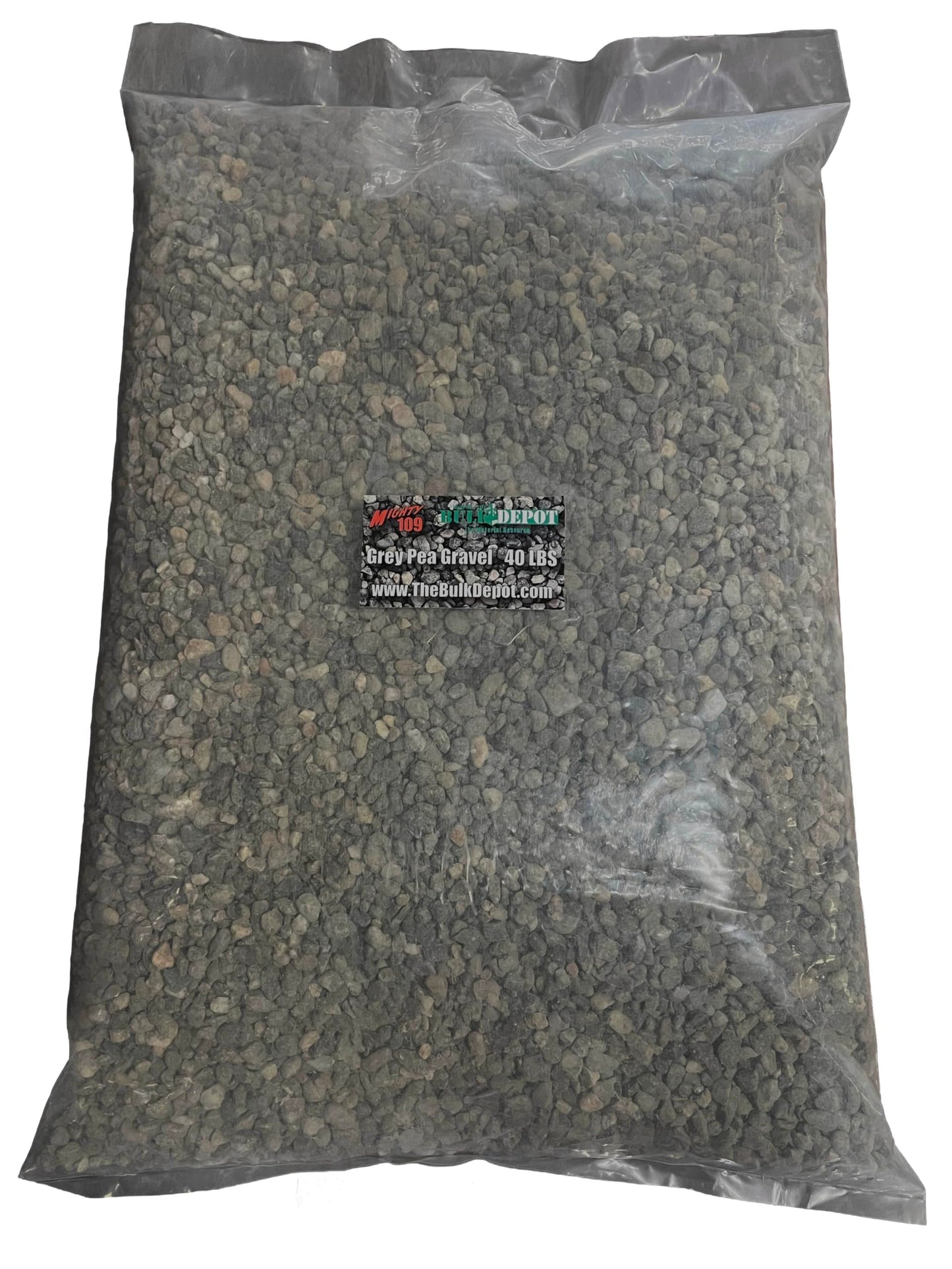 40 LBS Grey Pea Gravel - Landscape Rocks - Drainage Rock - Gardening - Average Size 3/8 inch - 1/4 inch Stone