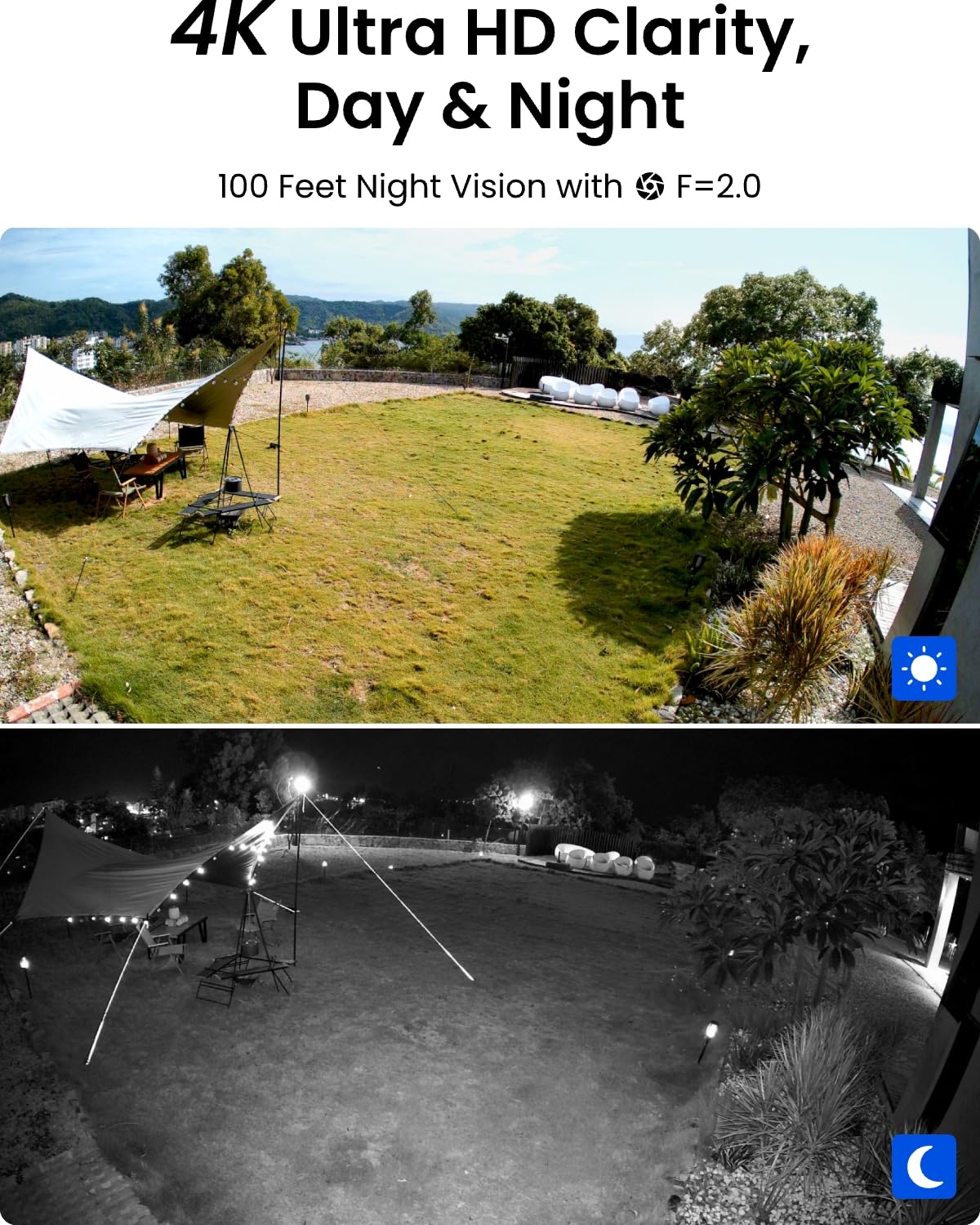REOLINK 8CH 4K Security Camera System, 6pcs H.265 Bullet Wired PoE Cameras for Home Security Outdoors, Smart Person Vehicle Detection, 8CH NVR Recorder with 2TB HDD for 24-7 Recording, RLK8-800B6