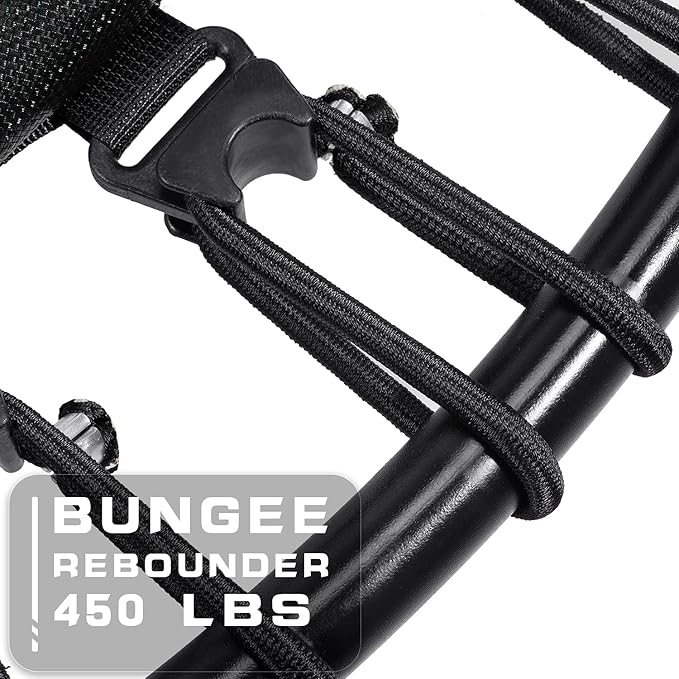 DARCHEN 450 lbs Mini Trampoline for Adults, Indoor Small Rebounder Exercise Trampoline for Workout Fitness for Quiet and Safely Cushioned Bounce, [40 Inch]