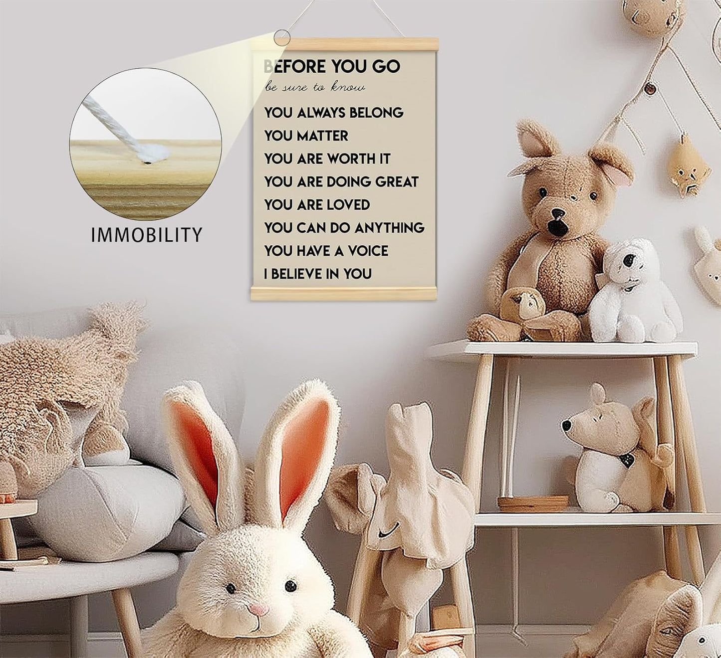Regine Switzerland Positive Affirmations Wall Art - Inspirational Decor for Office & Classroom | 12x16 In