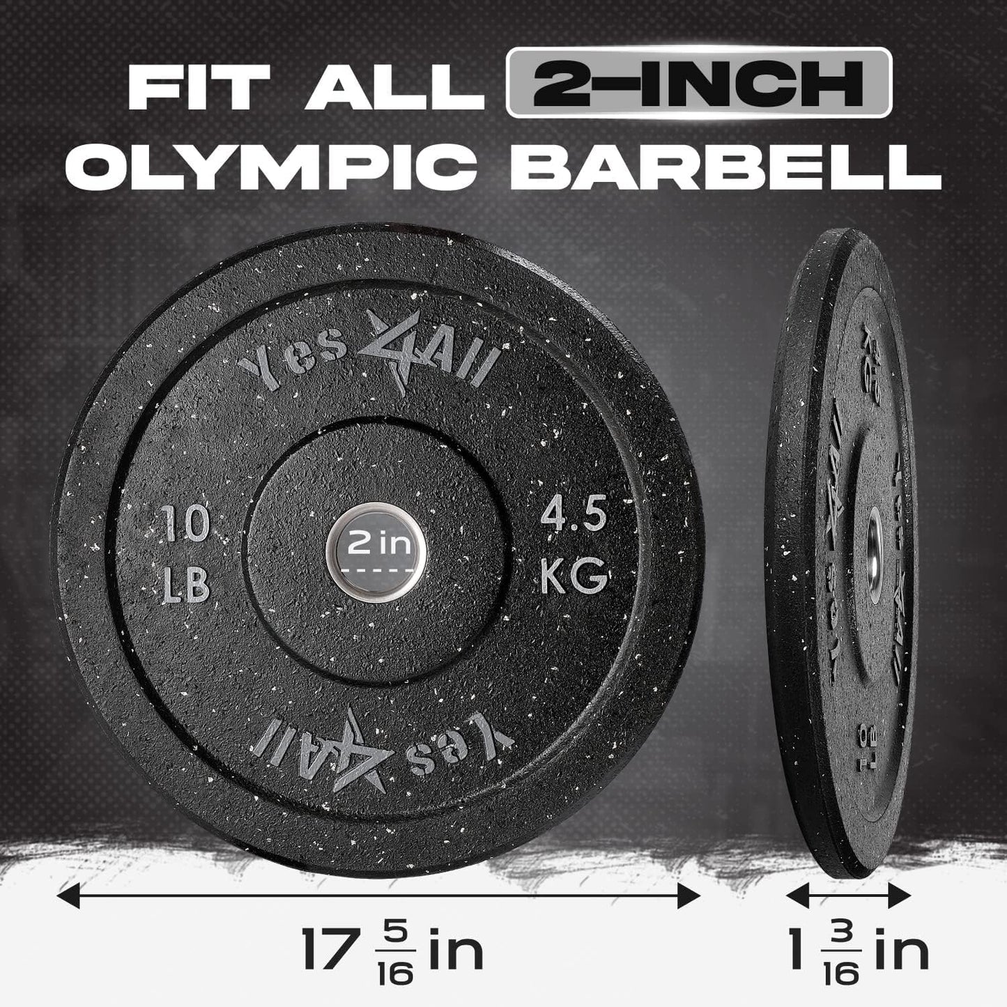Yes4All Weighted Training Pull Sled with Vest, Steel Buckle, Fit for 1-2 Inch Plates, Sled Workout Equipment, Sport Power Sled for Athletic Exercise and Speed Improvement