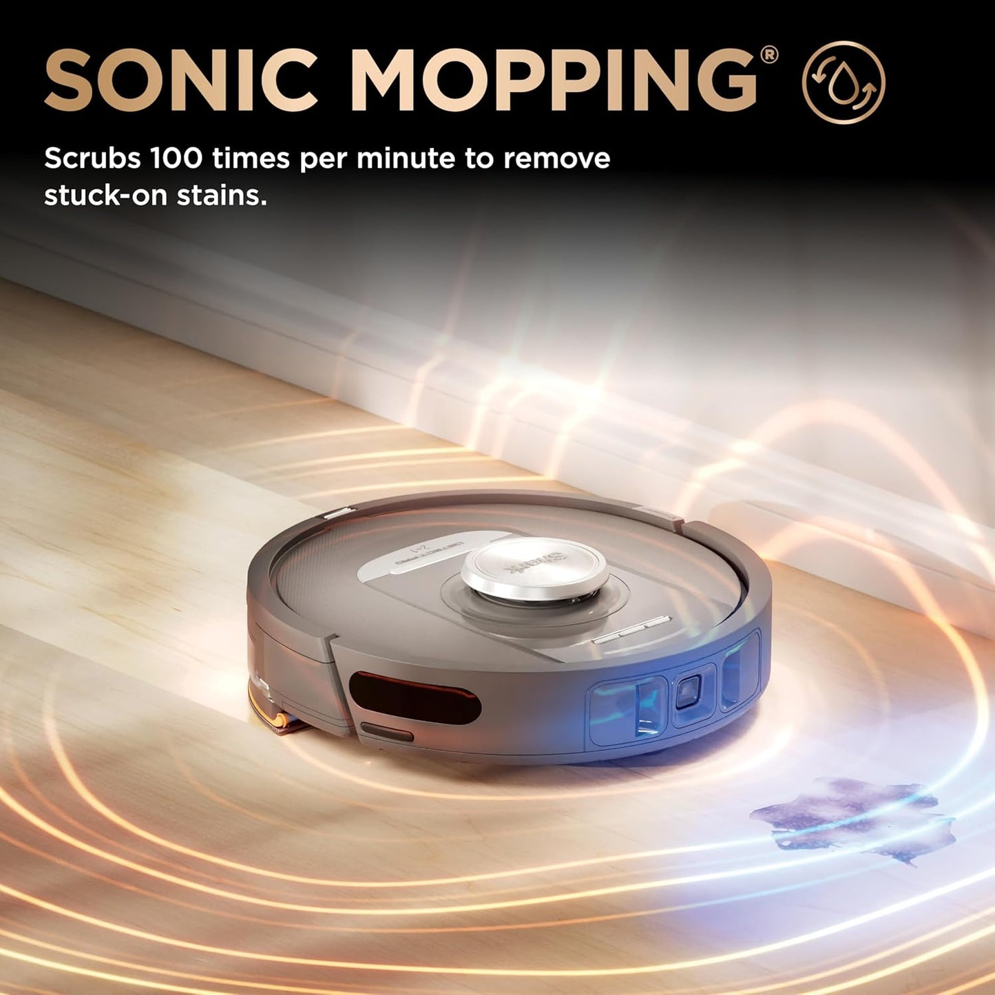 Shark Robot Vacuum & Mop Combo - PowerDetect NeverTouch Pro, Self-Emptying & Self-Cleaning, Black