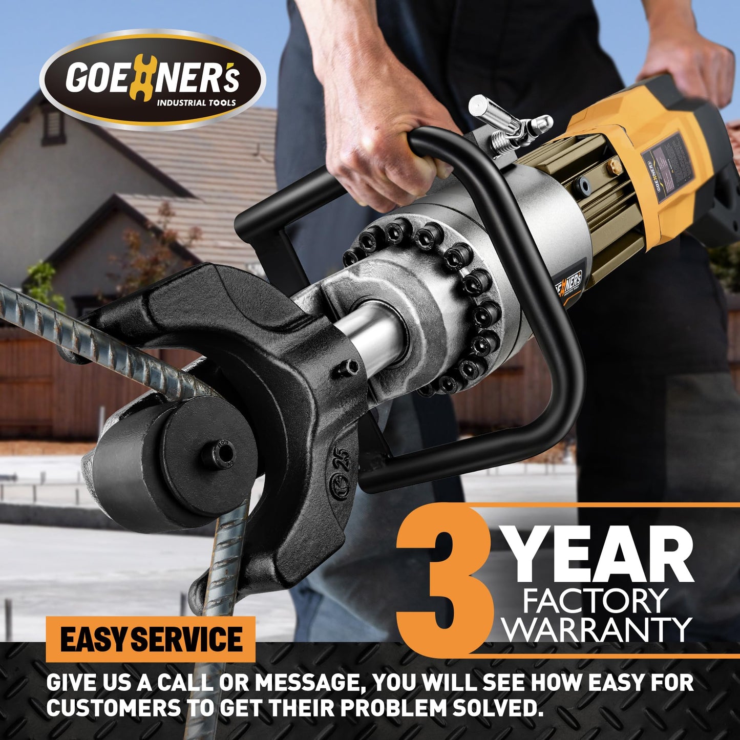 2026 Upgraded Electric Rebar Bender with Advanced Pure Copper Brushless Motor, 1100W Portable Hydraulic Rebar Bender Tool, Bending up to 1 Inch 25mm #8 Rebar, Handheld Rebar Bender Machine, 110V