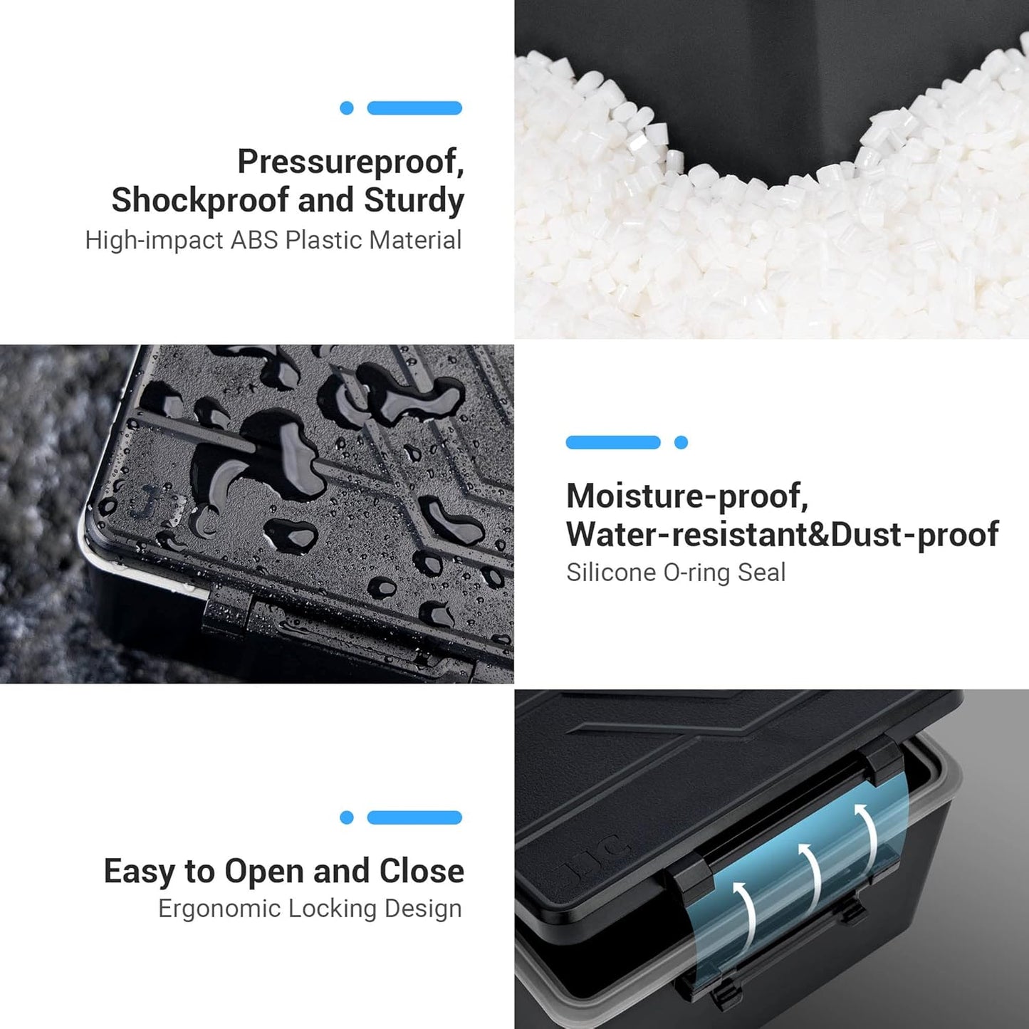 JJC 20 14 AA AAA Battery Case Holder for Double A Battery and Triple A Battery with Removable Battery Tester