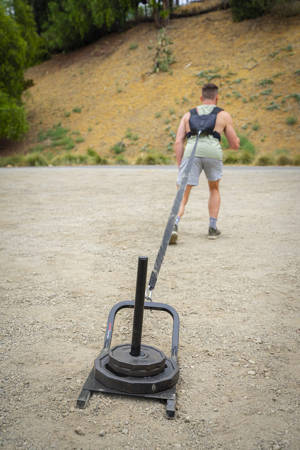 miR 300lbs - 500lbs Max Weight Heavy Duty Power Speed Sled with Color Options. at Home, Gym, and Football Training