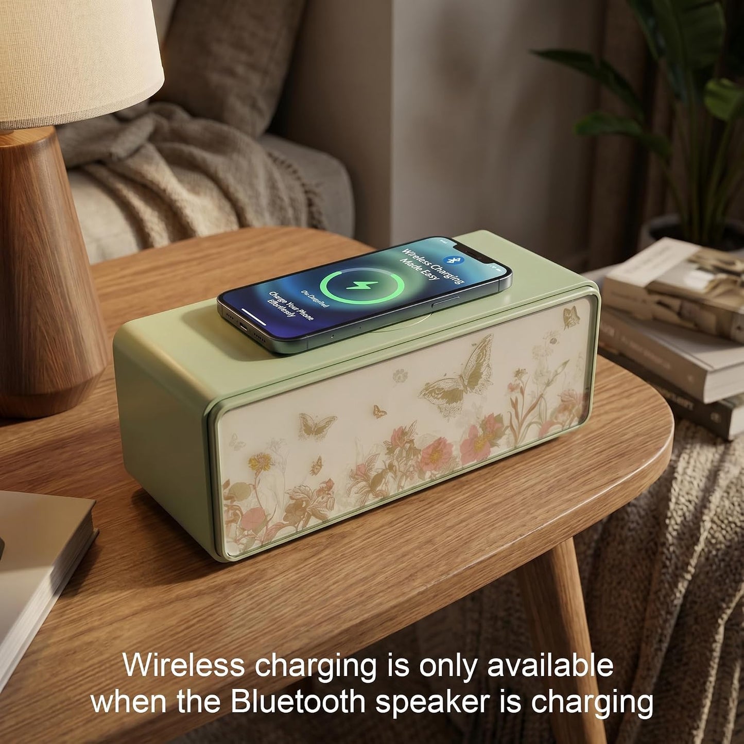 Sleeping4-in-1 DUSVALLY Bluetooth Speaker with Fast Wireless Charger, Adjustable Night Light for Bedroom, Pillow