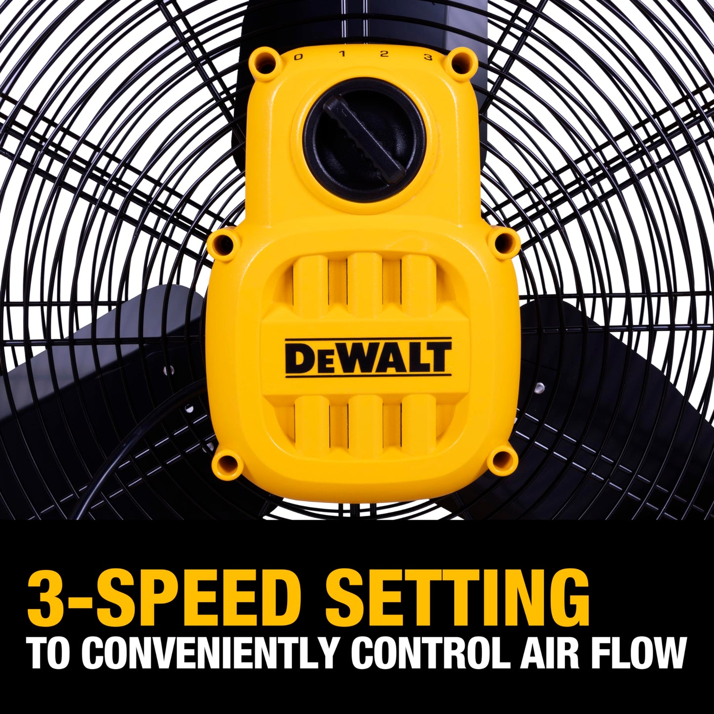 DEWALT DXF3080 High-Velocity 30" Industrial Drum Fan, 8000CFM, Floor, Barn, Warehouse Fan, Heavy Duty Metal Industrial