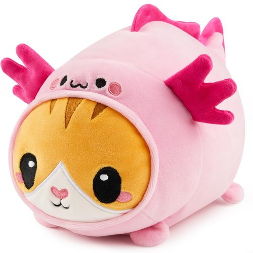 JOYIN Axolotl Plush Toy, Kawaii Axolotl Cat Plush Toy, 11" Soft Plushie, Cute Stuffed Animal Pillow for Kids and Adults, Birthday Gift for Boys and Girls