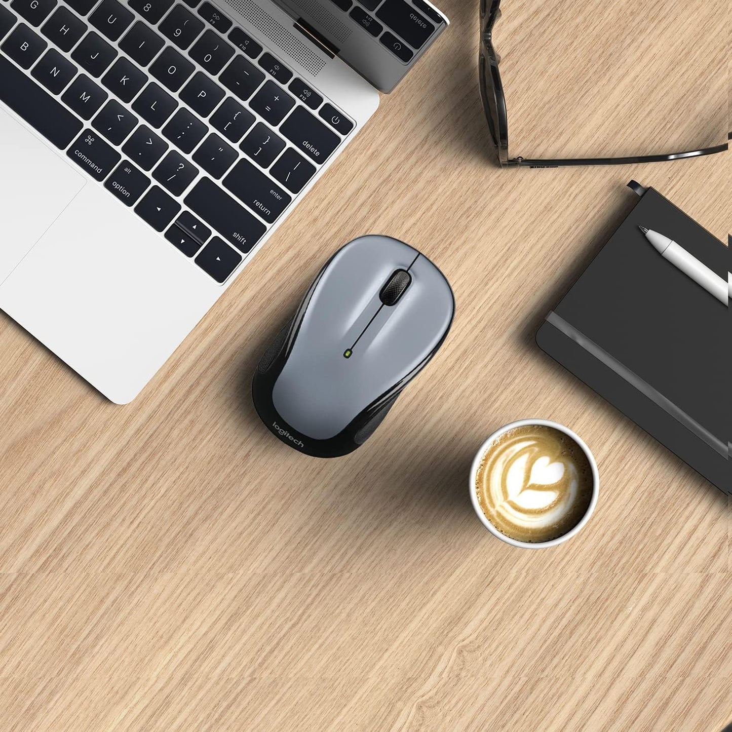 Logitech M325 Wireless Mouse with Designed-For-Web Scrolling - Light Silver