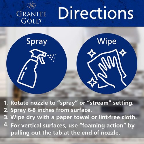 Granite Gold Daily Cleaner - Safe for Granite, Marble & Quartz Surfaces | 32 Ounces