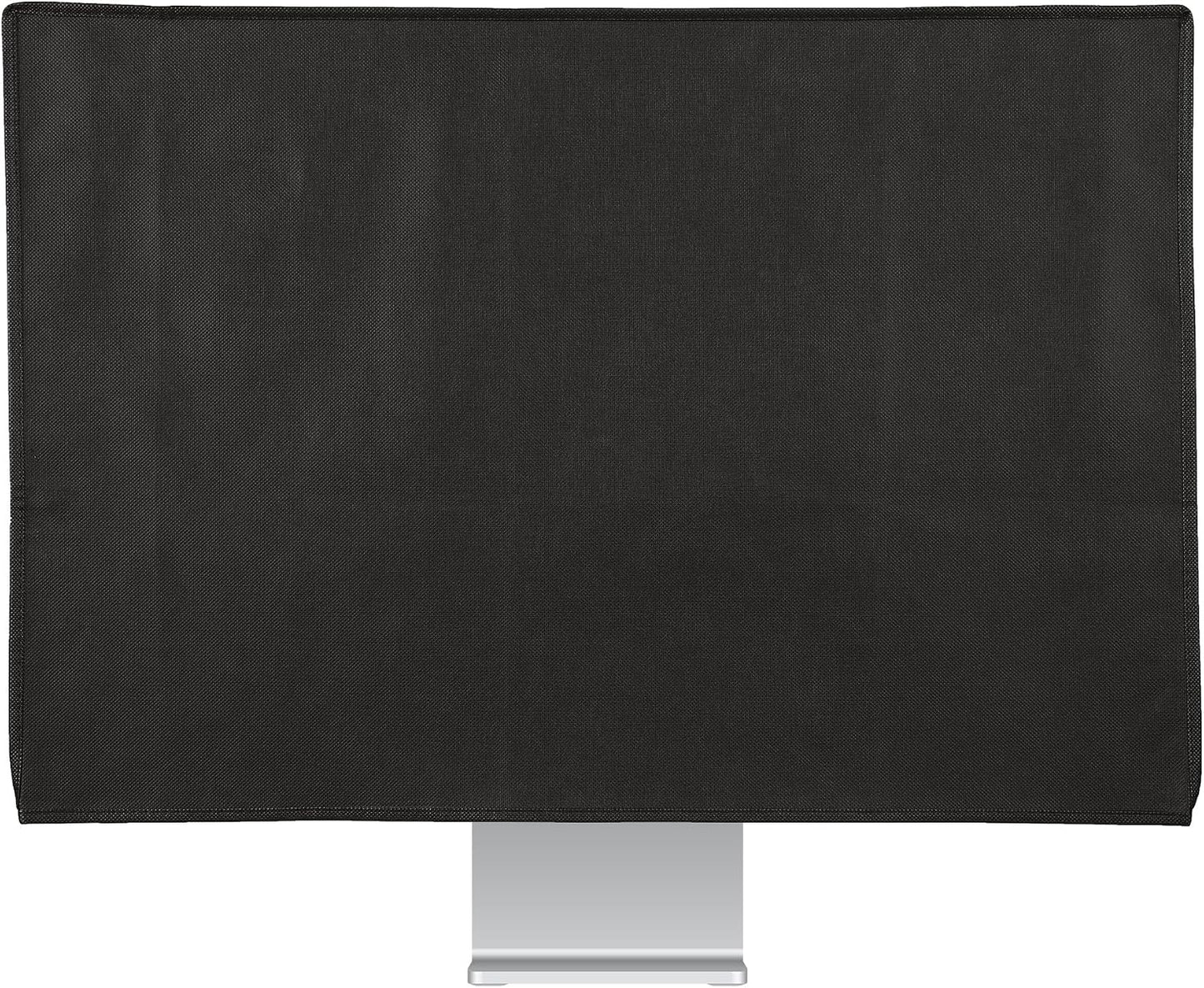 27-28" kwmobile Monitor Cover Compatible with monitor - Dust Cover Computer Screen Protector - Black