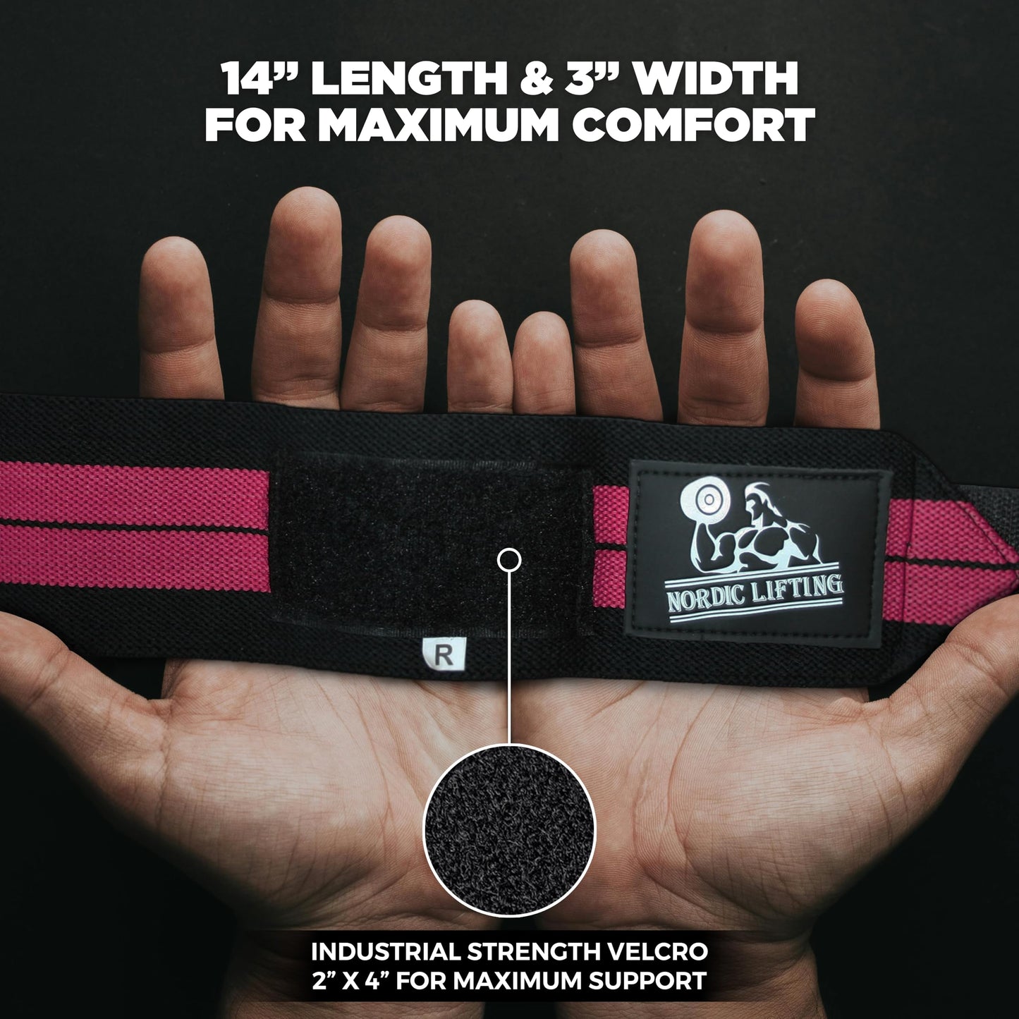 Wrist Wraps + Lifting Straps Bundle (2 Pairs) for Weightlifting, Cross Training, Workout, Gym, Powerlifting, Bodybuilding -Support for Women & Men, No Injury during Weight Lifting-Pink
