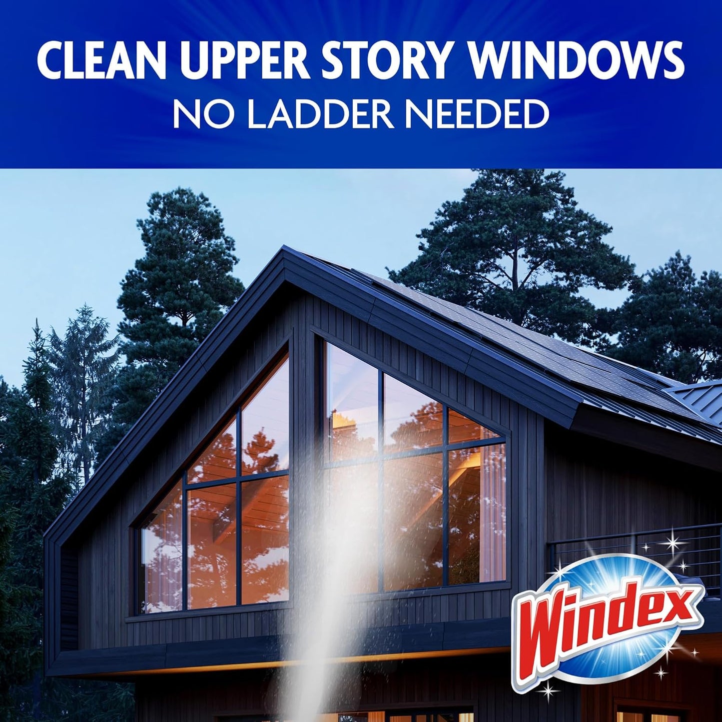 Windex Outdoor Window & Glass Cleaner - Ammonia-Free Formula for Deep Cleaning | 32 Fl Oz (Pack of 2)