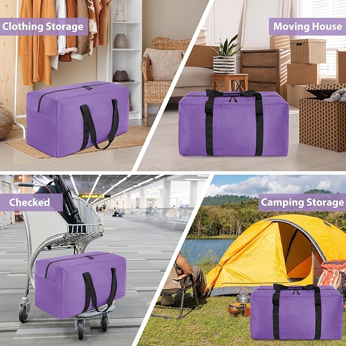 Extra Large Travel Duffle Bag, 120L Gear Bag for Men and Women, Storage Bag Ideal for Overnight Camping and Weekend Getaways