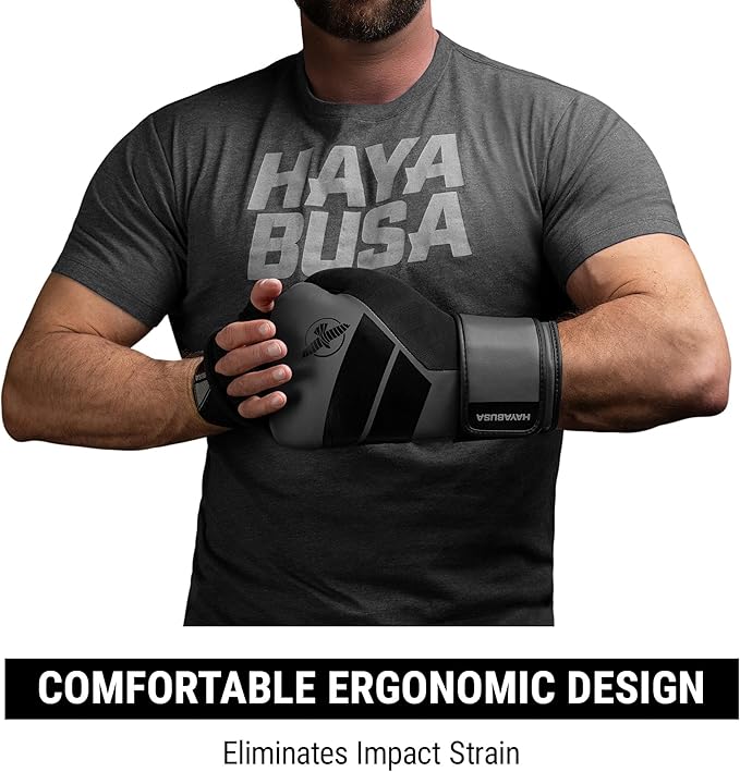 Hayabusa S4 PU Leather Boxing Gloves for Men, Women & Kids, 10oz, 12oz, 14oz, 16oz, Training, Sparring, Kickboxing, Fighting Sports, Taekwondo, MMA, Muay Thai & Arts