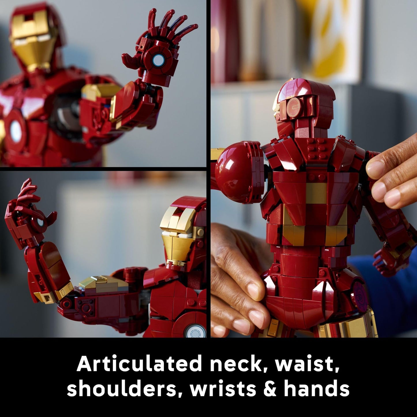 LEGO Marvel Iron Man Mark 3 Collectors’ Edition Building Set - Poseable Super Hero Construction Kit W/Mark 3 Minifigure for Adults, Ages 18+ - Collectible Gift Idea for Birthdays - 76344