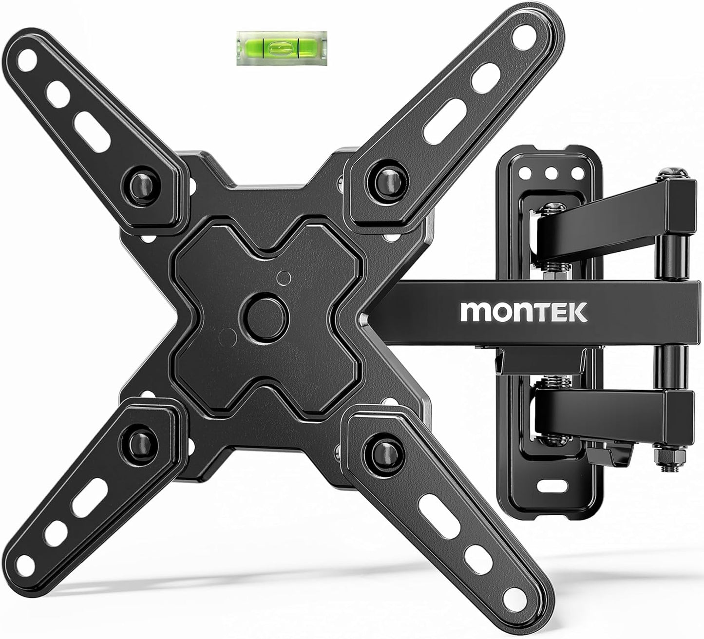 monTEK 13-43 Inch 200x200mm, 44lbs Full Motion TV Wall Mount Bracket for Most LED LCD Flat Screen TVs & Monitors