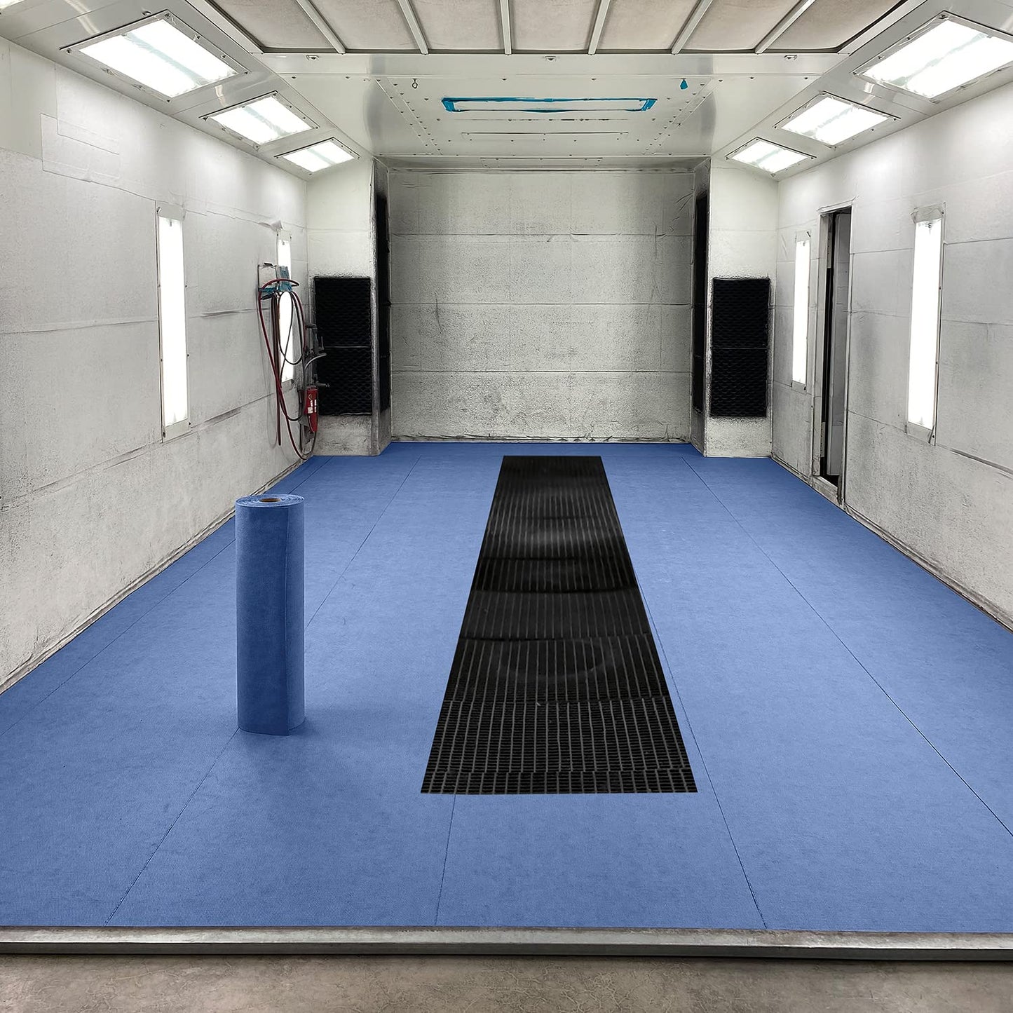 PIG New Grippy Paint Booth Mat | Reduces Paint Defects and Color Casting | Static Dissipative | 32" x 100' Roll | PM50086
