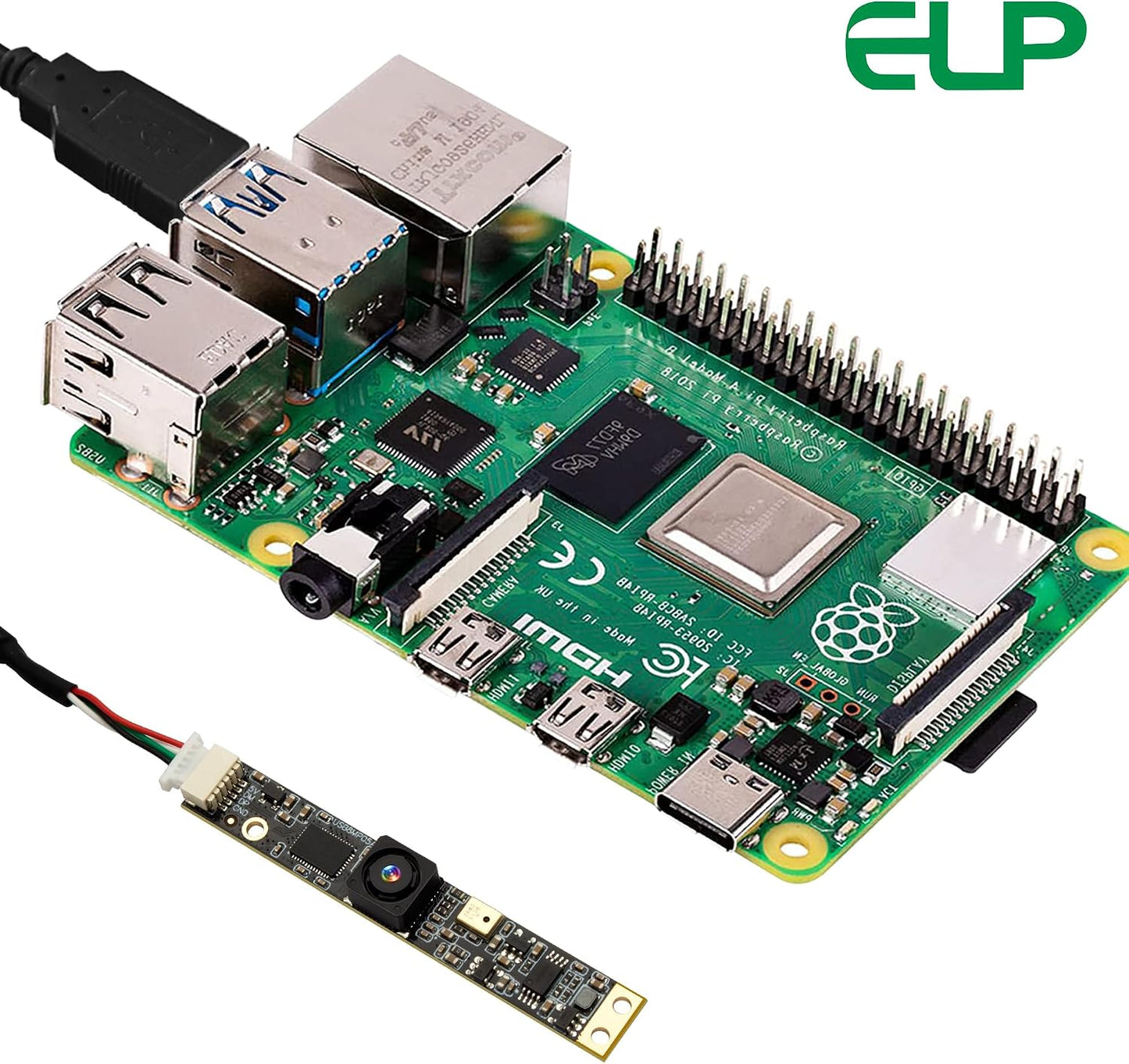 ELP 8mp 4K 2448P (64 USB Camera Module with Microphone PC Camera for Computer Lightburn Camera for Laser Engraver Mini
