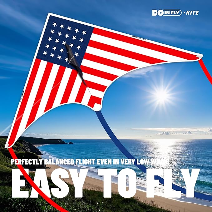 Delta Kites for Kids & Adults, Extremely Easy to Fly, Single Line Beach Kite