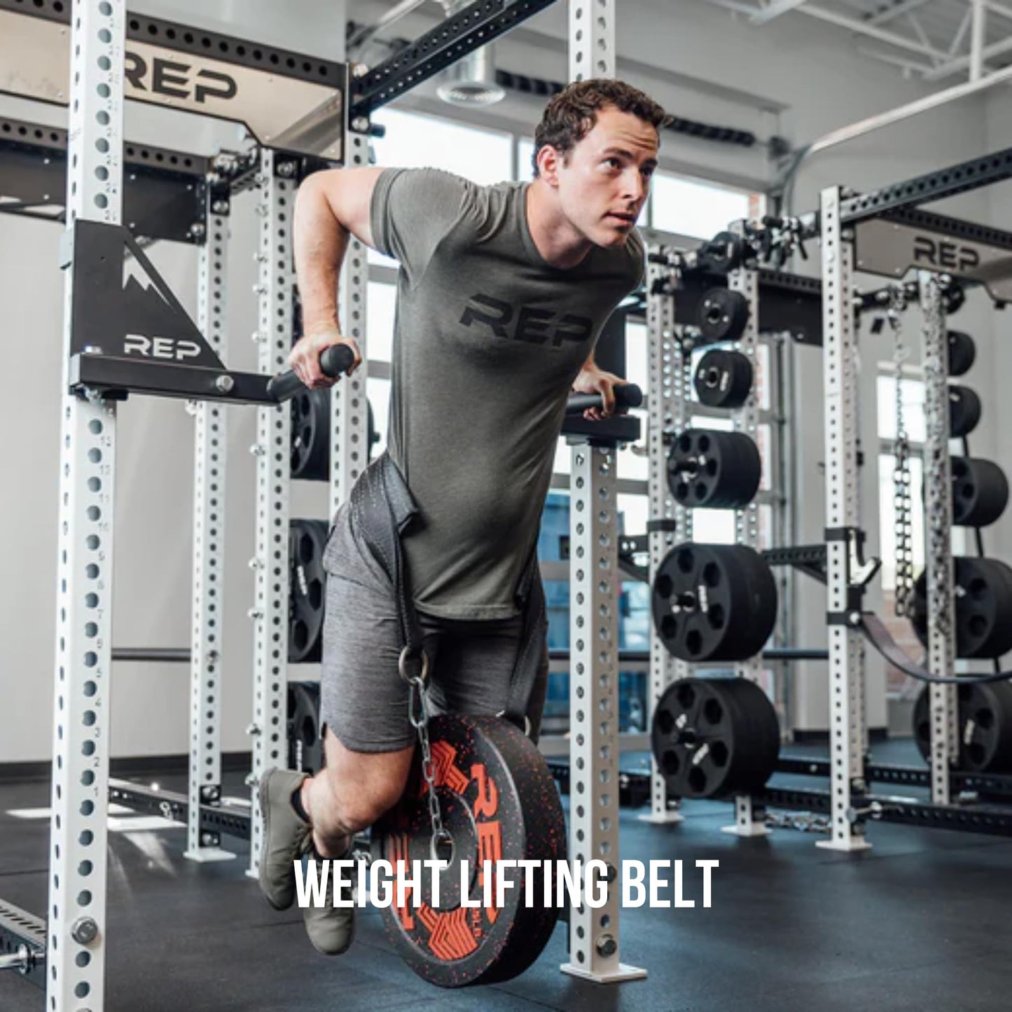 Rep Fitness Dip Belt, Weight Lifting, Gym Equipment, Workout Belt, Chain Strap, Back Support, Training Gear, Fitness Accessories, Squat Belt, Powerlifting, Men’s Exercise Belt