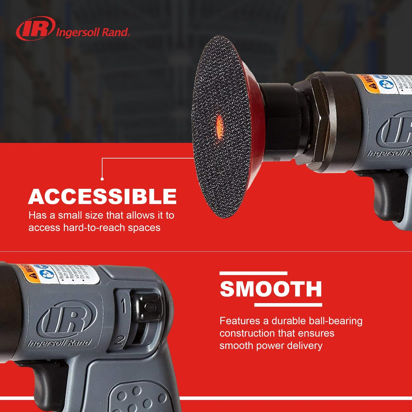 Ingersoll Rand 3128KA Mini Random Orbital Sander Kit
