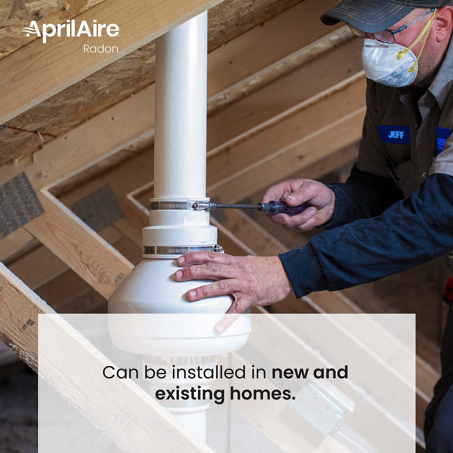 Aprilaire ARN25K Radon Mitigation Kit, 1500 and 2500 Sq. Ft., Basement, Crawlspace, Slab Application, Quiet Performance, Indoor/Outdoor, Commercial/Residential, Manometer, System Alarm