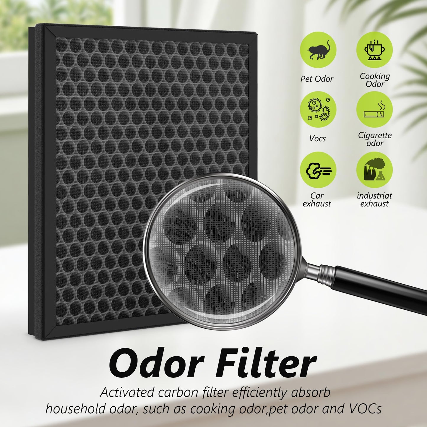 XBWW Premium HY4866 Replacement Filters Compatible with Morento HY4866, WESTHEY HY4866 and YIOU M1 Air Cleaner Purifier, 4 Packs