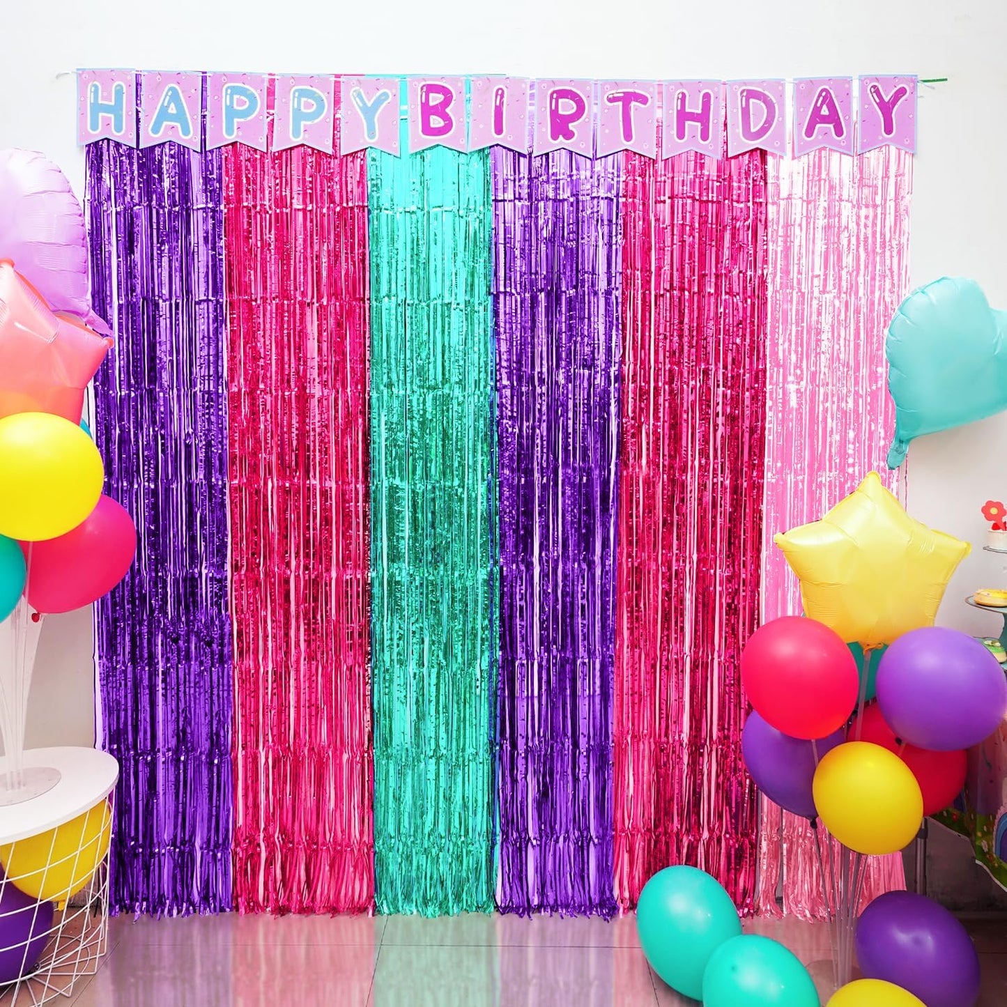 Satankya 2 Pack 24pcs 1pcs Cute Dollhouse Birthday Decorations, Including Dollhouse Party Streamers, Doll House