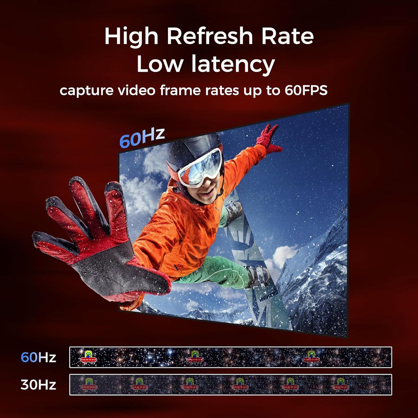 RGBlink 4K 3.0 1080P 60FPS, PS5, MSP231 HDMI Capture Card for Streaming & Gaming, USB Audio Video Capture Device Low