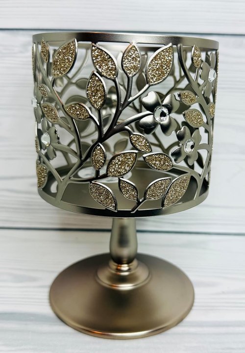 Bath & Body Works Dogwood Pedestal Candle Sleeve Holder - Elegant Design for 3 Wick Candles
