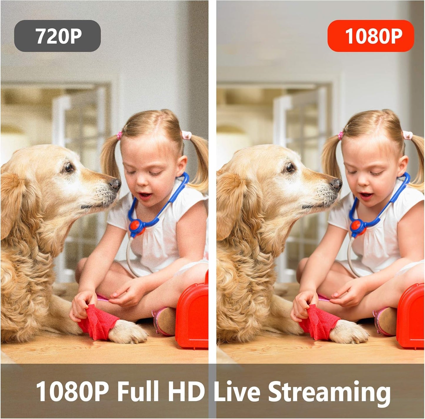 LaView 4pcs, 1080P, Security Cameras Home Security Camera Indoor Wi-Fi Cameras Wired for Pet, Motion Detection, Two-Way