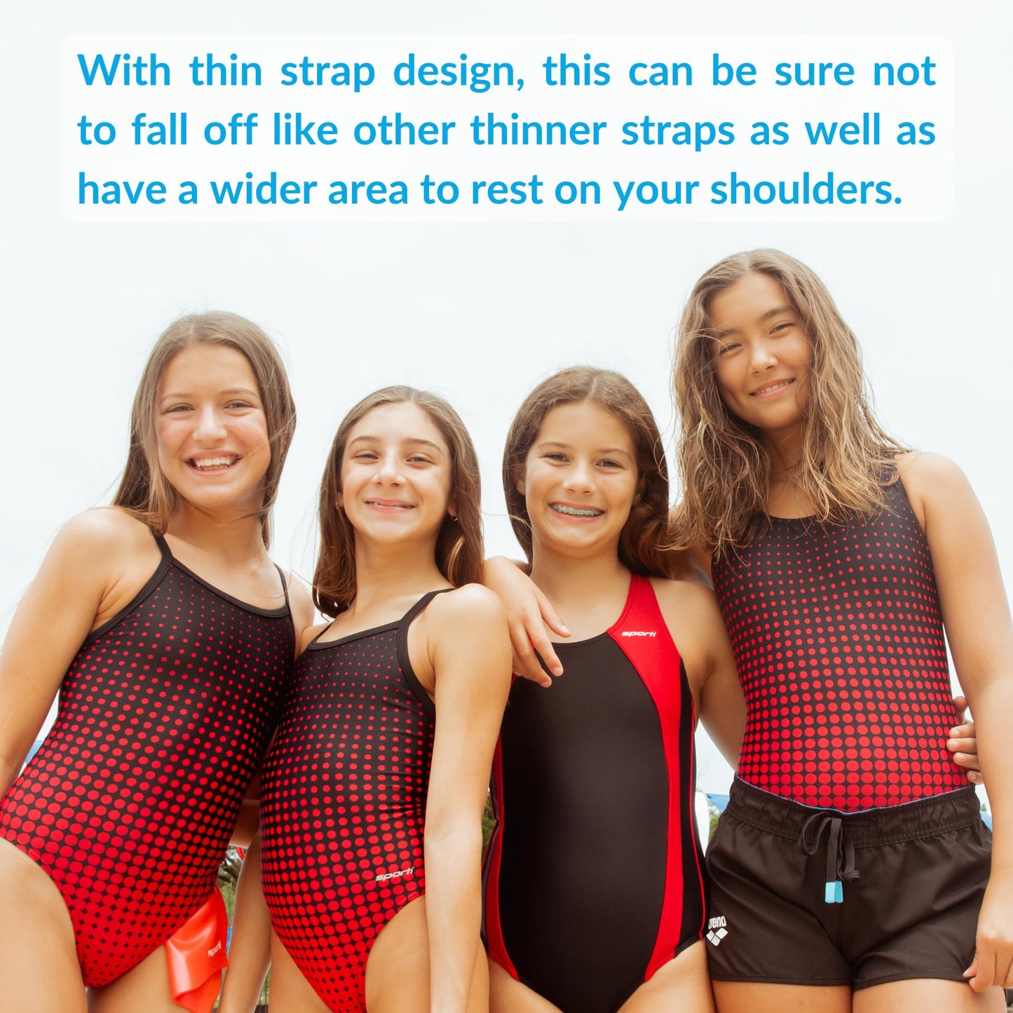 Sporti HydroLast Girl’s Athletic One Piece Swimsuit – Chlorine-Resistant 4-Way Stretch, UPF 50, Fully Lined Training, Swim Team & Competitive Bathing Suit - Navy - 22