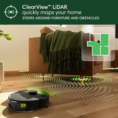 iRobot Roomba 105 Robot Vacuum & Mop - Powerful Suction, LiDAR Navigation, Self-Charging, Multi-Cleaning Modes
