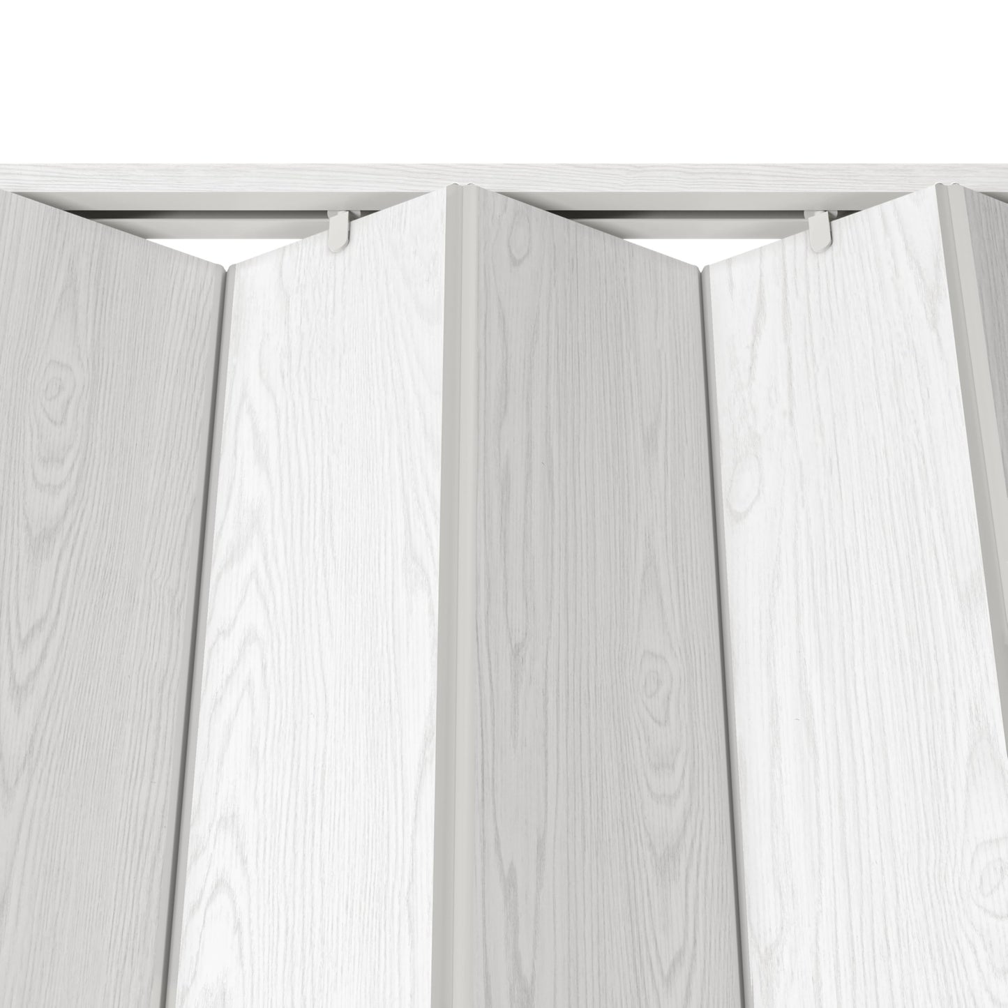 Techni Home Studio Series 32" W x 80" H PVC Foldable Accordion Door, Trimmable, Flexible Single Layer Panels, White Oak