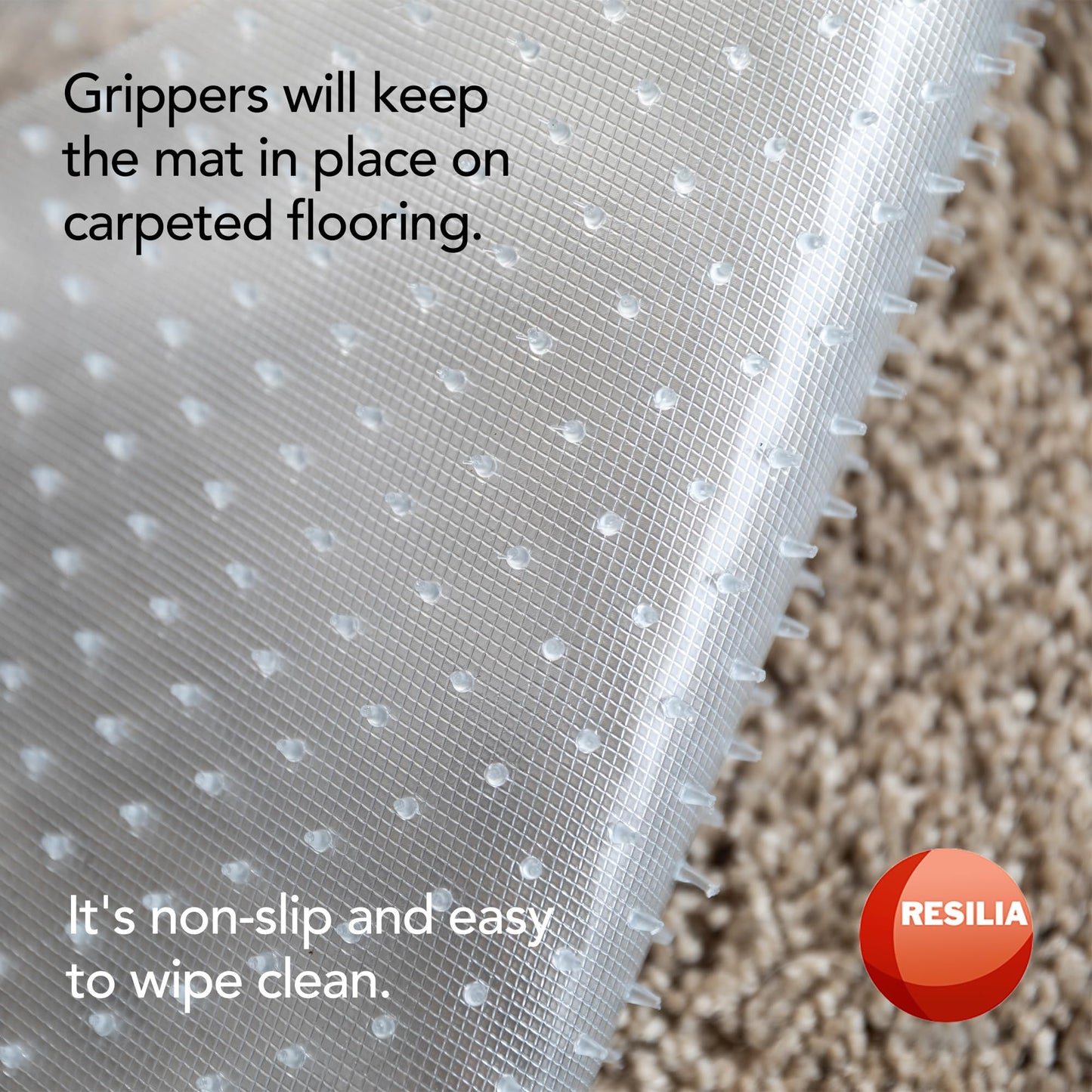Pet Carpet Protector - Doorway Damage Deterrent and Scratch-Stopper for Cats, Dogs, and Pets, Heavy-Duty PVC Runner, Cut to Fit, Clear, 30 Inches x 48 Inches, Made in The USA