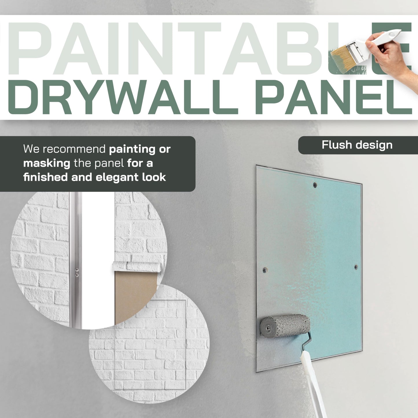 Vent Systems 12" x 20" Inch Access Panel for Drywall and Ceiling, Wall, Electrical, Plumbing Cover Plate - Mount Drywall Access Panel - Metal Crawl Space Door Panel for Home, Garage, Basement, Attic