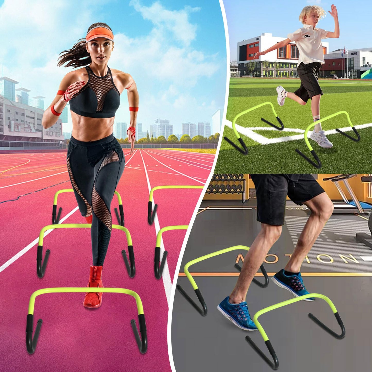 Avoirdus Agility Speed Training Hurdles, Agility Training Hurdle Set for Basketball and Soccer Practice with Carry Bag, 5 Pack