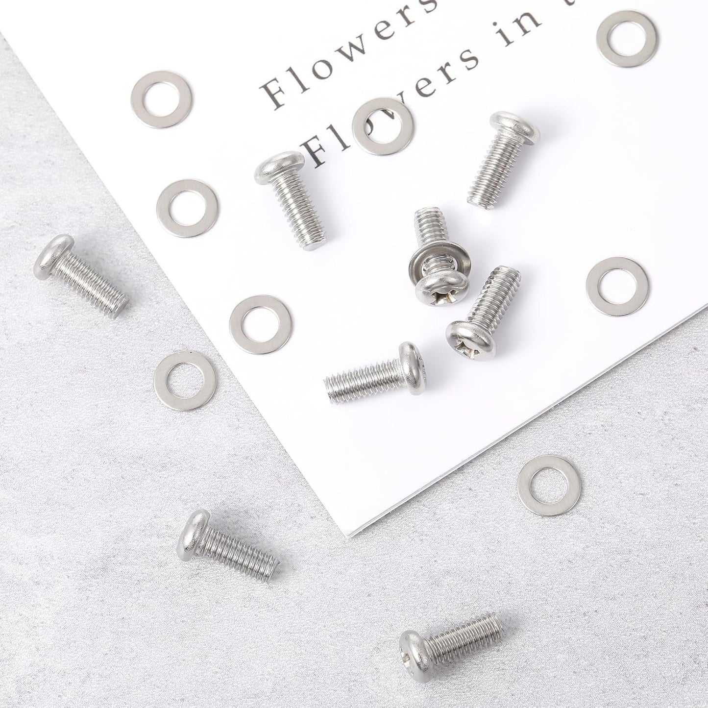 Xinjoduz 10 M4 10mm 10 Pcs Monitor Mount Screws, Screws for Mounting On Monitors, X with Washers Computer Mounting