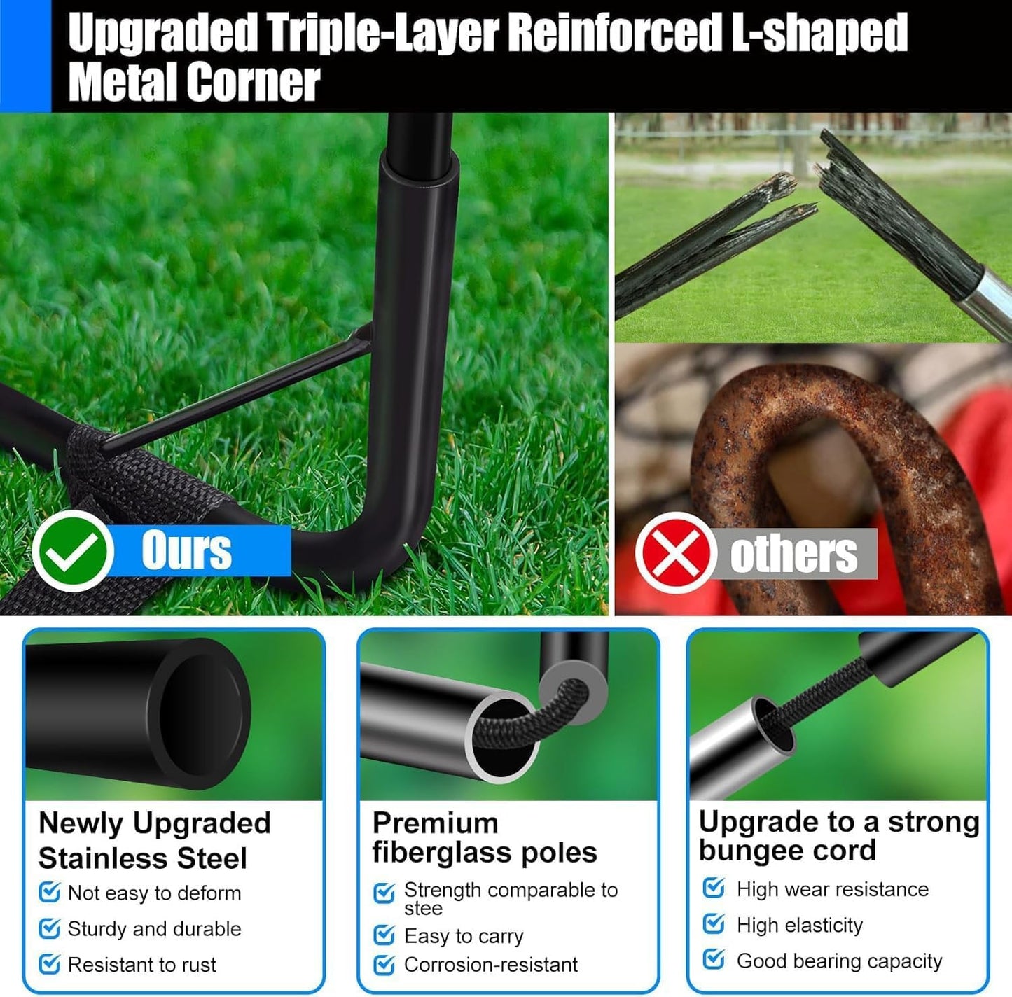 Kids Soccer Goals for Backyard Set - 2 Pack of Portable Pop Up Soccer Nets with Ball,Cones,Complete Training Equipment Kit for Toddler,Youth,Kids Age 3-14,Outdoor Sports Game