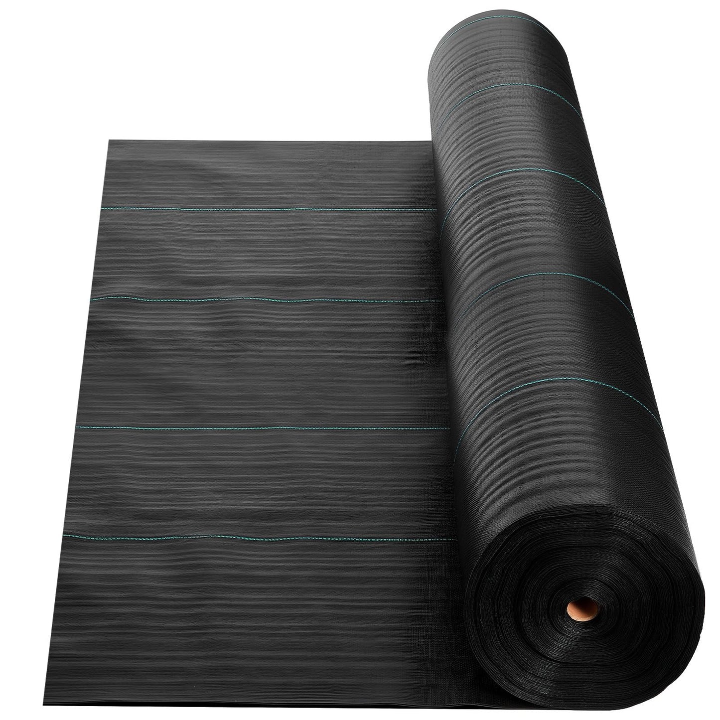 VEVOR Weed Barrier Fabric Heavy Duty, 13x115FT 3.5oz Landscape Fabric, Woven Weed Blocker Fabrics, Garden Fabrics Weeds Barrier, Weeds Control Ground Cover, Geotextile Webbing, Gardening Mat, Black