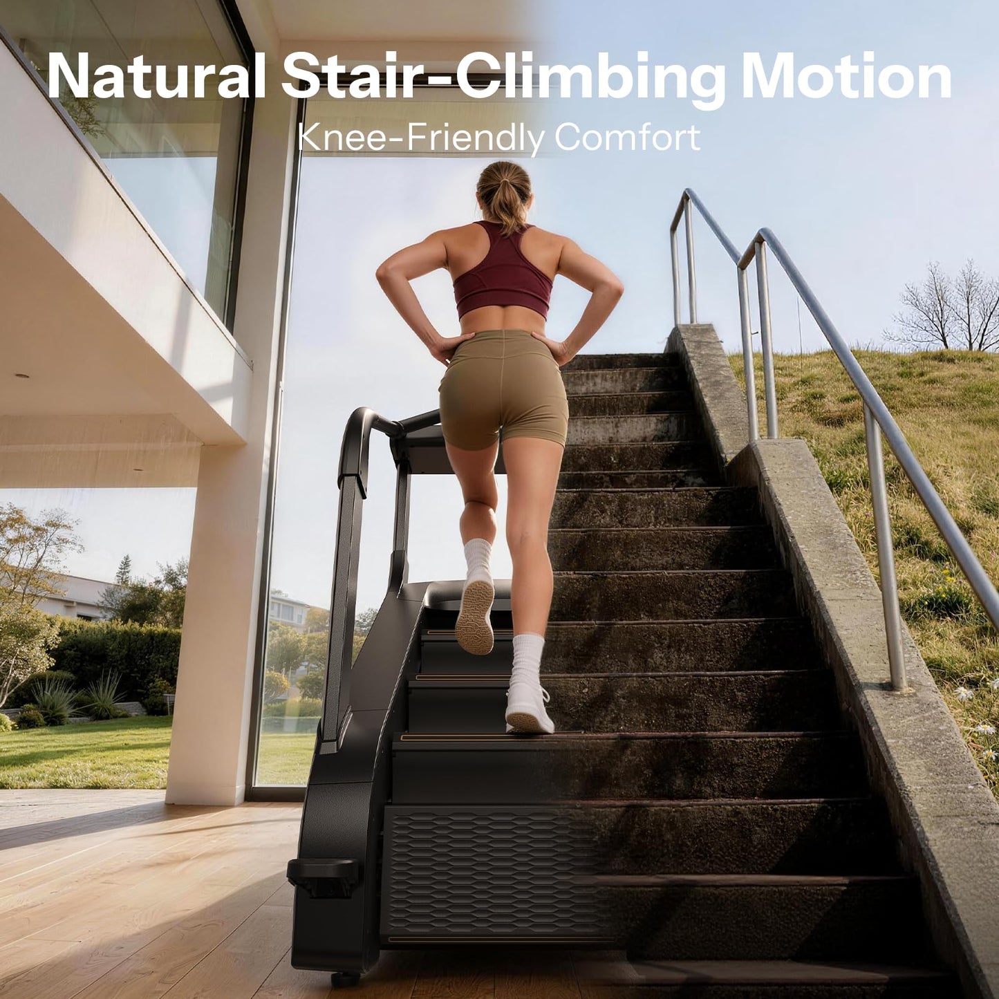 Niceday Stair Stepper Master at Home, Commercial Grade Stair Climber with 25 Levels, Stepmill Exercise Machine for Full Body Workouts, Exercise Machine for Home Gym for LED Touchscreen