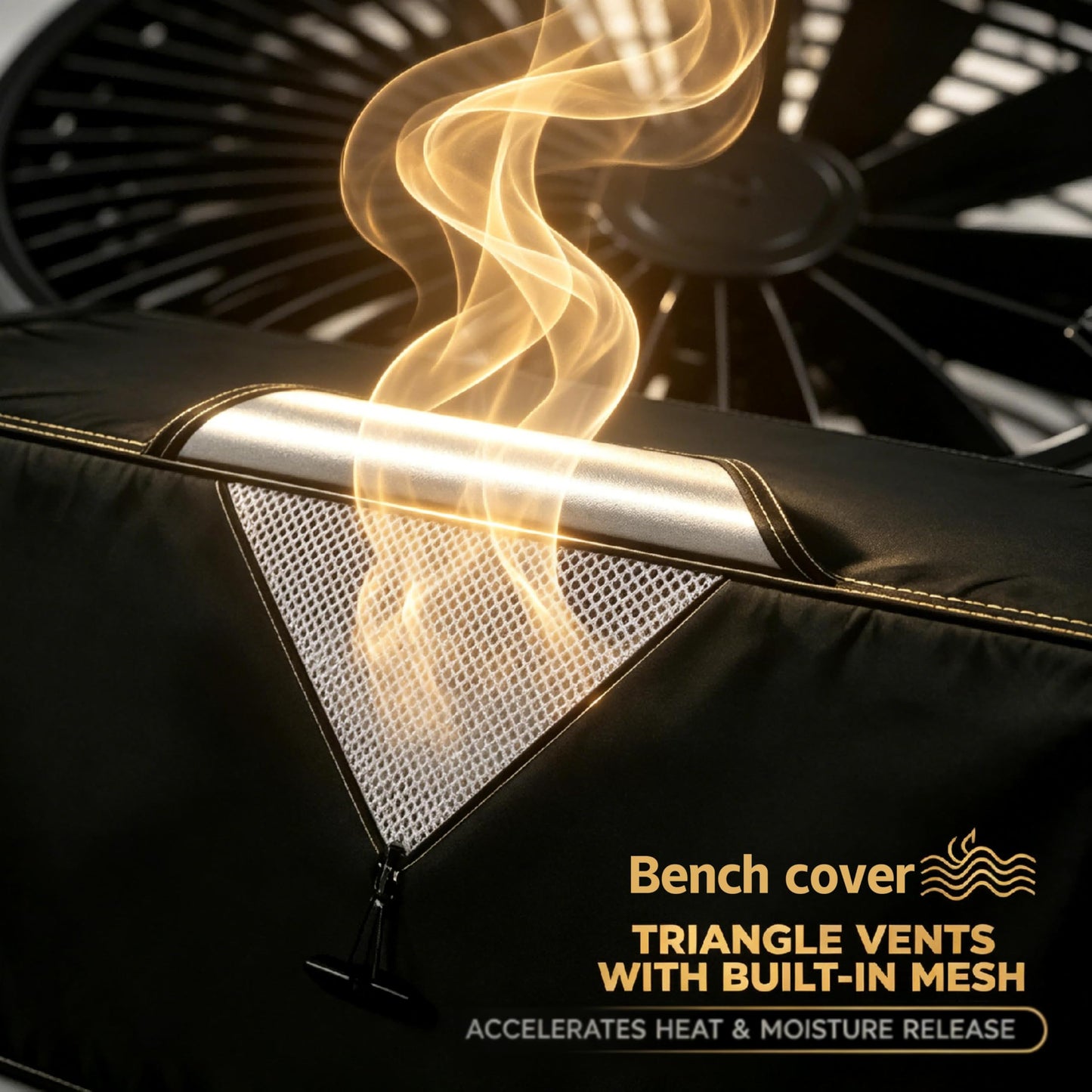 Weight Bench cover, 46x16x18 in, High-density Oxford fabric, featuring ventilation holes, suitable for the FLYBIRD WB2 Weight Bench and other products of the same dimensions