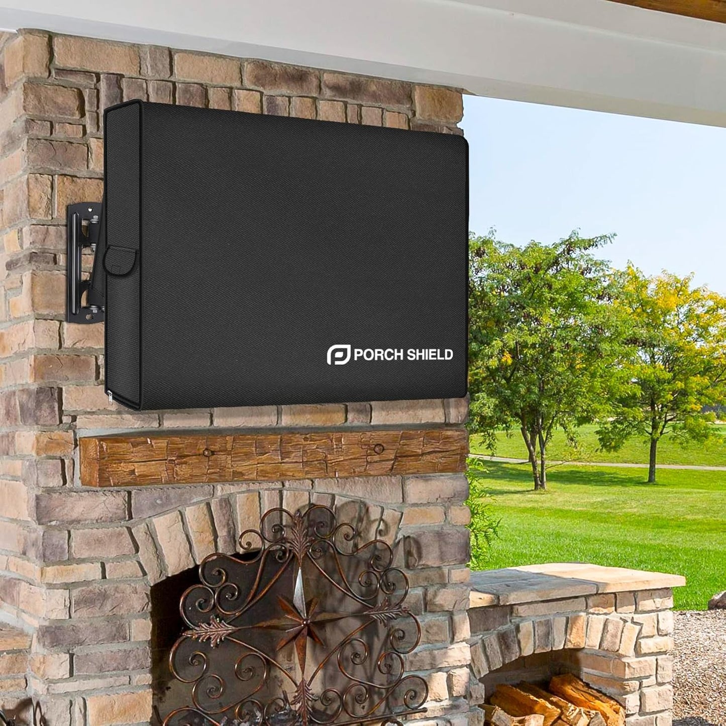 52-55 inches Porch Shield Outdoor TV Cover - Upgrade Fully Cover TV Weatherproof Protector for LCD, LED, Compatible