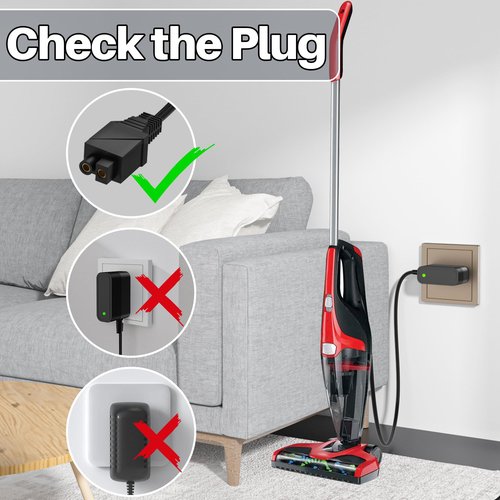 DC Charger for Dirt Devil Versa Stick Vacuum Compatible with Dirt Devil Versa Cordless Vacuum BD22025 BD22050 BD30025 BD22052 BD30025BFD BD10315B 440008693 440013094 Stick Vacuum Cleaner Power Cord